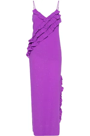 Twin-Set Ruffle-detail coup?? maxi dress