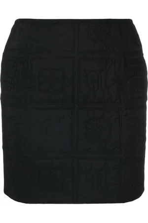 Nanushka High-waist quilted miniskirt