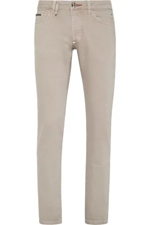 Philipp Plein Patch-detail straight-leg trousers
