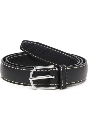 Totême Stitch-detail leather belt
