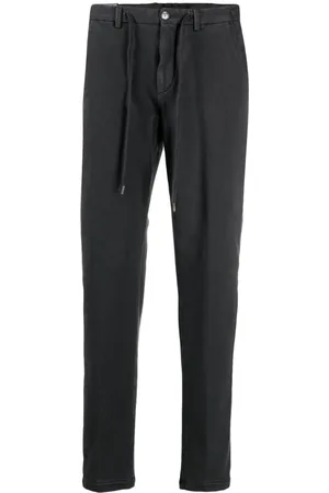 BRIGLIA Drawstring-waist jersey chinos