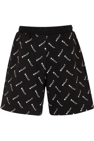 logo-print water shorts