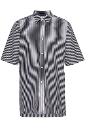 Maison Margiela Embroidered-logo striped shirt