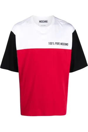 Moschino Colour-block organic-cotton T-shirt