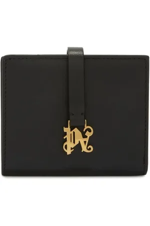 Palm Angels Monogram-appliqu??? leather wallet
