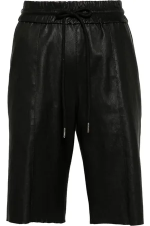 SPRWMN Drawstring leather shorts