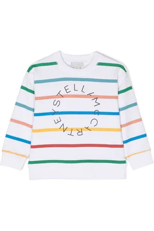 Stella McCartney Logo-print striped sweatshirt