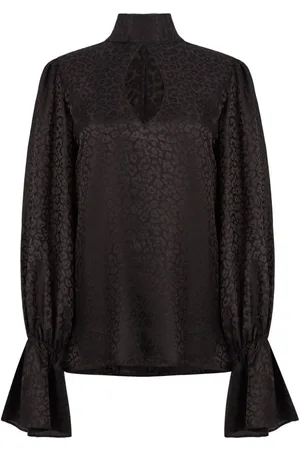 Nina Ricci Leopard-print satin blouse
