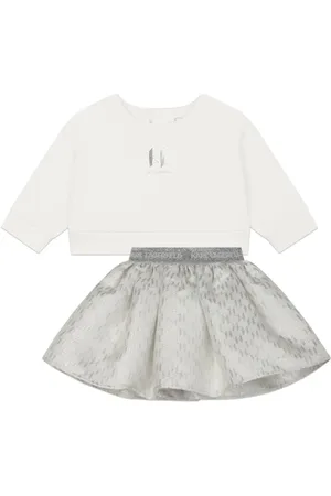 Karl Lagerfeld Monogram-jacquard skirt set