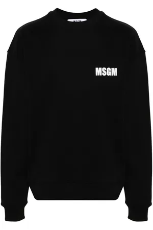Msgm Logo-print cotton sweatshirt