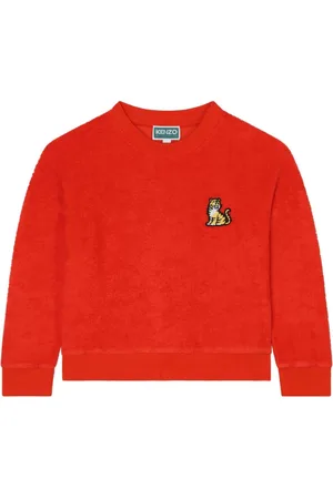 Kenzo Tiger-embroidered terry-cloth sweatshirt