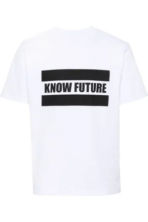 SACAI Slogan-print cotton T-shirt