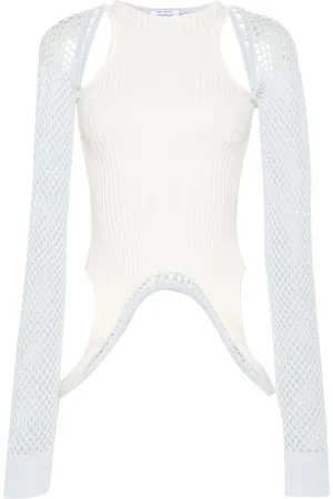 OFF-WHITE Racerback panelled top