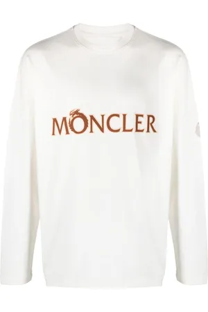 Moncler Logo-print long-sleeve cotton T-shirt