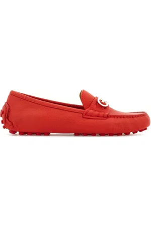 Salvatore Ferragamo Gancini-buckle leather loafers