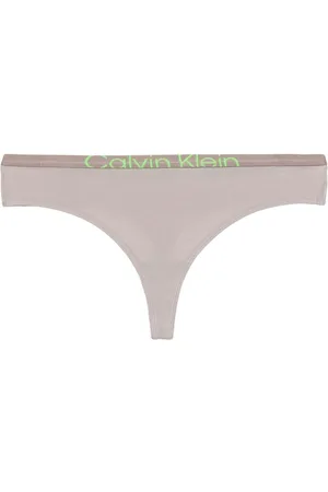 Calvin Klein, Intimates & Sleepwear, Calvin Klein Qd3643265 Womens Nude  Cotton Form Thong Underwear Size Small Ts2