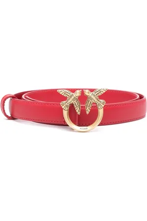 Pinko Love Birds thin leather belt