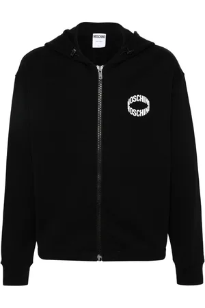Moschino Logo-appliqu?? zip-up hoodie