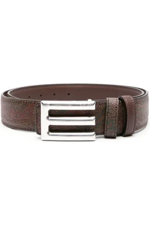 Etro Paisley-print logo-buckle belt