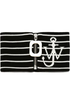 J.W.Anderson Logo-jacquard striped neckband