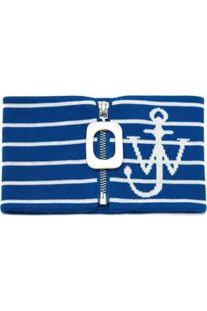 J.W.Anderson Logo-jacquard striped neckband