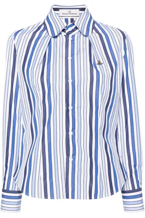 Vivienne Westwood Orb-embroidered striped shirt