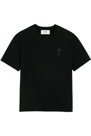 Ami Logo-embossed cotton T-shirt