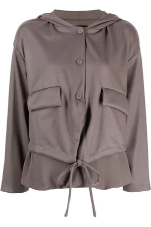TRANSIT Layered hooded jacket