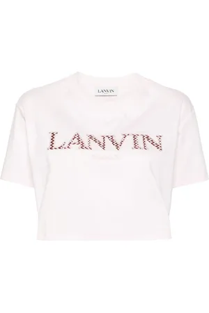 Lanvin Logo-embroidered cotton T-shirt