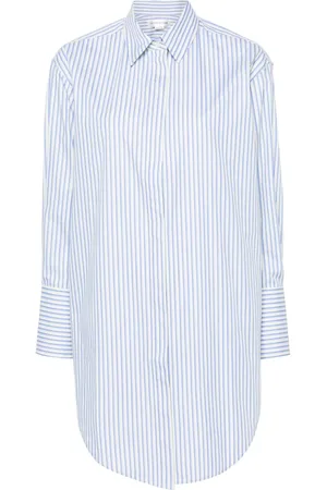 Victoria Beckham Striped organic cotton shirt