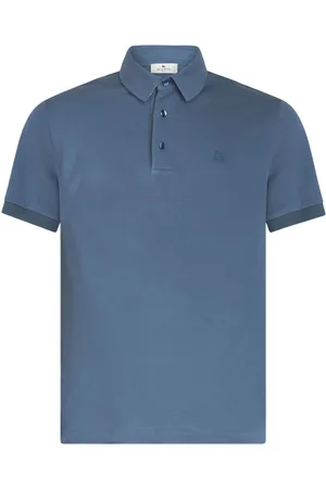 Etro Pegaso-embroidered cotton polo shirt