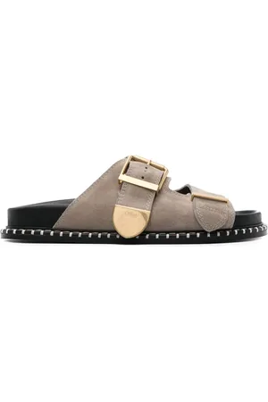 Chloé Rebecca suede slides