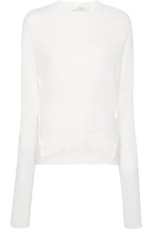 Dorothee Schumacher Extra-long sleeves semi-sheer jumper