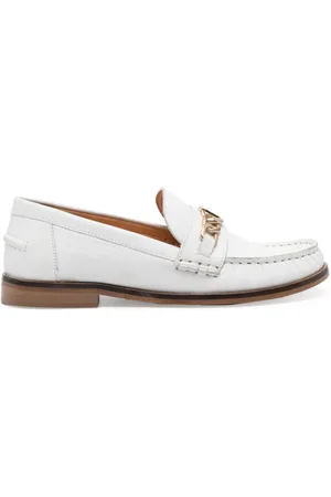 Twin-Set Chain-detail leather loafers
