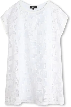 DKNY Logo-jacquard sleeveless dress