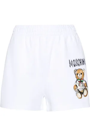 Moschino Teddy Bear-print cotton mini shorts