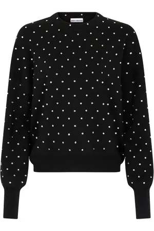 Paco rabanne Crystal-embellished wool jumper