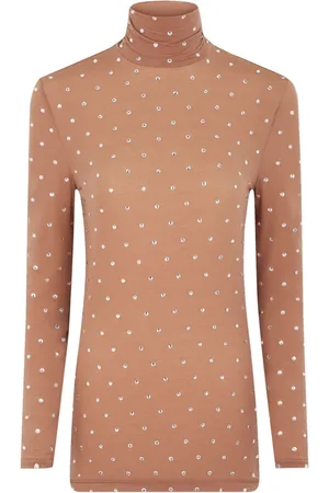 Paco rabanne Crystal-embellished high-neck top