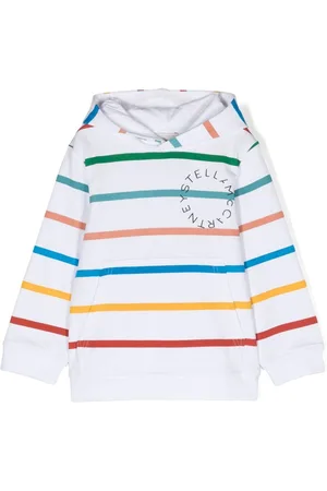Stella McCartney Logo-print striped hoodie