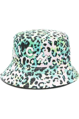John Richmond Leopard-print cotton bucket hat