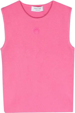 Marine Serre Core knitted tank top