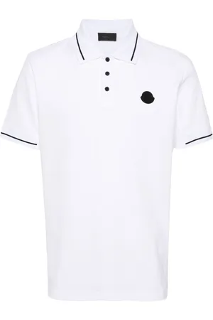Moncler Logo-patch cotton polo shirt