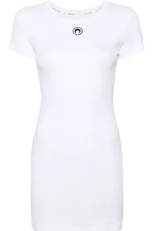Marine Serre Organic-cotton T-shirt dress
