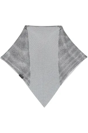 Lanvin Crystal-embellished mesh scarf