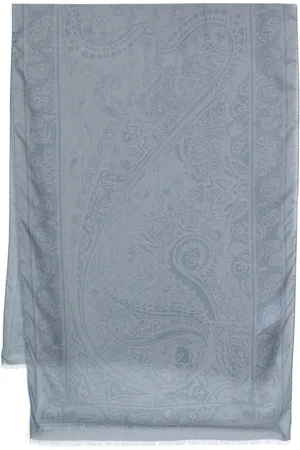 Etro Paisley-print frayed scarf