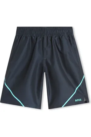 HUGO BOSS Contrast-trim swim shorts