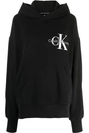 Calvin Klein Logo-embroidered long-sleeve hoodie
