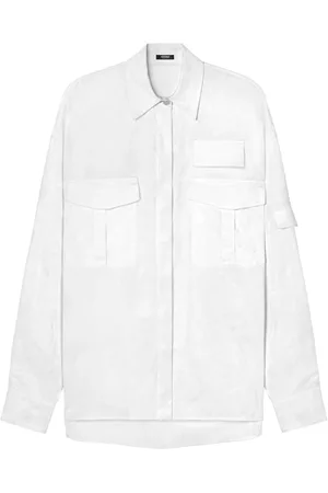VERSACE Barocco-jacquard cotton cargo shirt