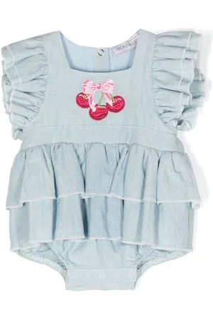 MONNALISA Ruffle-detail flared dress