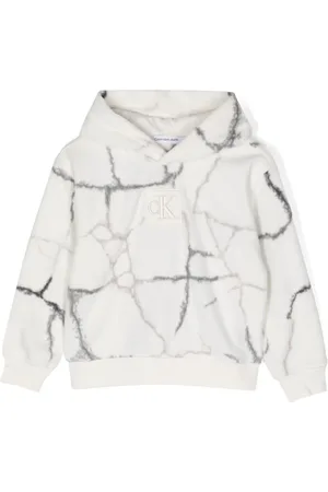 Calvin Klein Marble-effect recycled polyester-blend hoodie